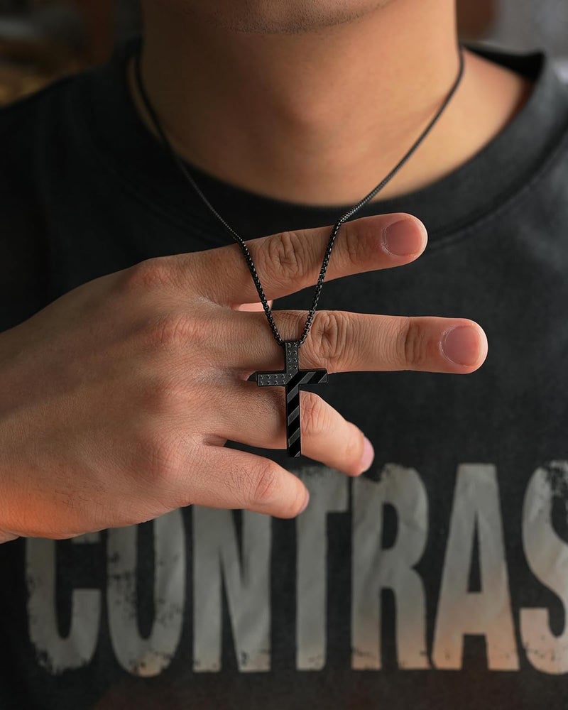 Tarsus Happy 8-16 Year Old Boy Birthday Gifts, Cross Necklace Gifts for Son Grandson Nephew Boys - Image 3